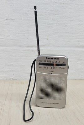 #ad Panasonic FM AM Portable Pocket Radio RF P50 Tested Works 4.5quot;x2.5quot; $23.88