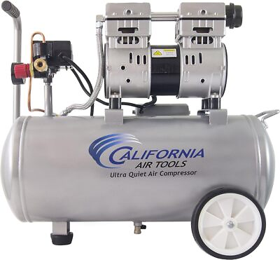 #ad 110V Corded Electric Steel Tank Air Compressor Ultra Quiet Oil Free 1.0 hp 8 gal $214.50