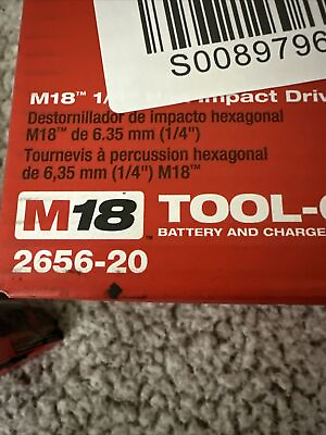 #ad NEW Milwaukee 2656 20 1 4quot; M18 Cordless Battery Hex Impact Driver 18 Volt 18V $49.99