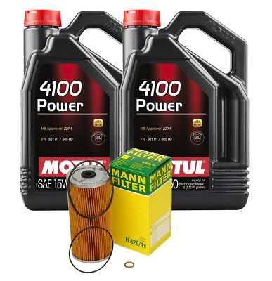 #ad Motul OEM Engine Oil Change Kit 15W 50 10 Liter Power 4100 $98.95
