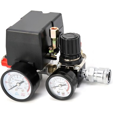 #ad #ad Air Compressor Pressure Switch Control Valve 90 120PSI Pressure Regulator $33.88