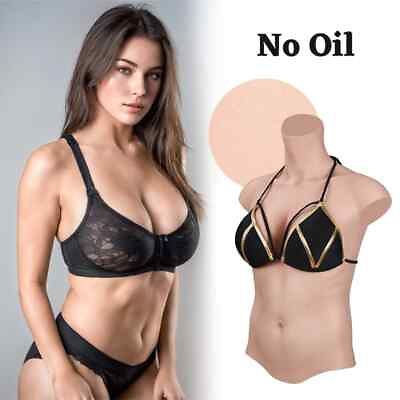 #ad 7TH No Oil Silicone Breast Form Repair Belly Breast Form Half Body Crossdresser $382.95