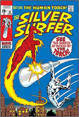 #ad quot; THE SILVER SURFER #15 COMIC BOOK COVER quot; POSTER No.15 $14.99