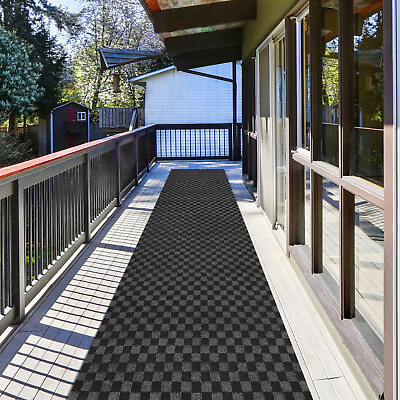 #ad Runner Rug Hallway Non Slip Rubber Back Custom Size as Carpet Doormat Throw Rug $32.99