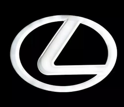 #ad Lexus White 4D LED Emblems Logo 125mm LS270 RX450h CT200 EX250 IS250 IS350 ISF $34.95