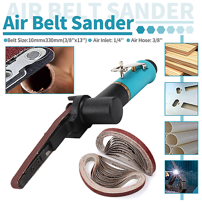 #ad Mini Air Belts Sander Set Compressor Pneumatic Tool Polishing For Wood Plastic AU $93.79