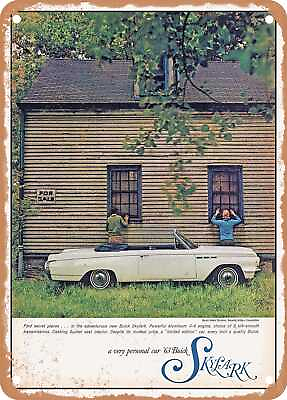 #ad METAL SIGN 1963 Buick Skylark Convertible Vintage Ad $21.95