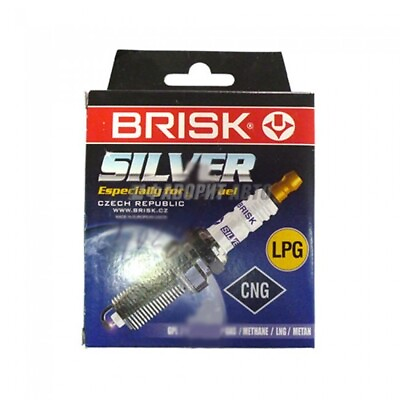 #ad Brisk LR17YS Spark Plugs Ignition System Vehicle LPG CNG Silver Electrode 4 Unit $56.09