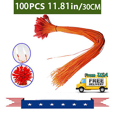 #ad 100pcs Pack 11.81in Electric Connecting Wire for Fireworks Firing System Igniter $16.98