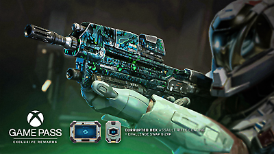 #ad *SUPER RARE* Halo Infinite MA40 Assault Rifle Corrupted Hex Coating Pass Tense $4.99
