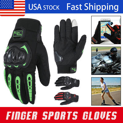 #ad Sports Full Finger Racing Motorcycle Motorbike Motocross Riding Dirt Bike Gloves $12.89
