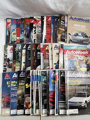 #ad Lot of 45 Autoweek Magazines 1986 1987 1989 1994 1998 #85 $18.51