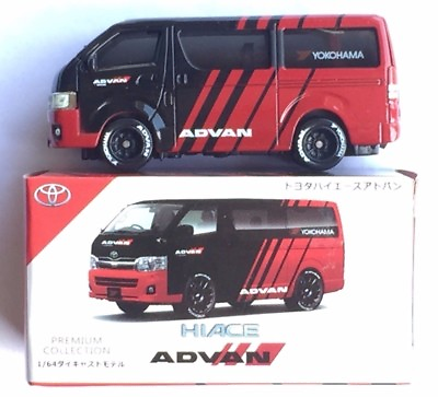 #ad 1:64 Toyota Hiace Advan diecast same size with Tomica Hot Wheels size $19.99