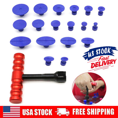 #ad 19PCS Car Paintless Dent Repair Puller Remover Kit Lifter Dint Hail Damage Tool $12.34