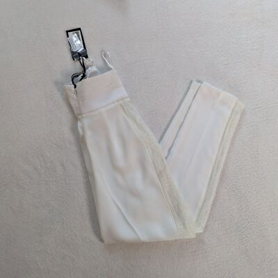 #ad Elisabetta Franchi White Lace Pants New Marks $78.75