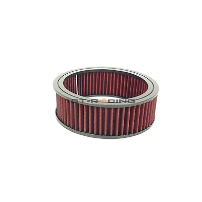 #ad 9quot; x2quot; Round Washable Air Cleaner Element Replacement Filter Flow Kit Red Polish $30.07