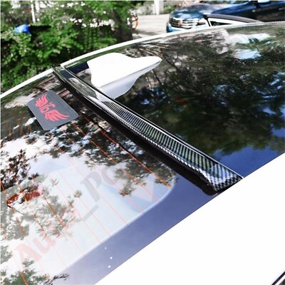 #ad Black Rubber Rear Roof Trunk Molding Lip Spoiler For Universal 59quot; Glossy $22.89