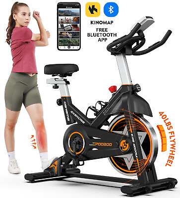 #ad Fitness Exercise Bike Indoor Cycling Stationary Bicycle Home Gym Cardio Workout $218.99