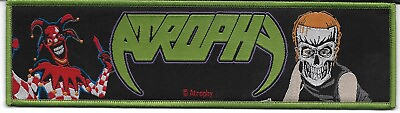 #ad ATROPHY SOCIALIZED HATE VIOLENT BY NATURE STRIPE WOVEN PATCH GREEN BORDERS $9.88