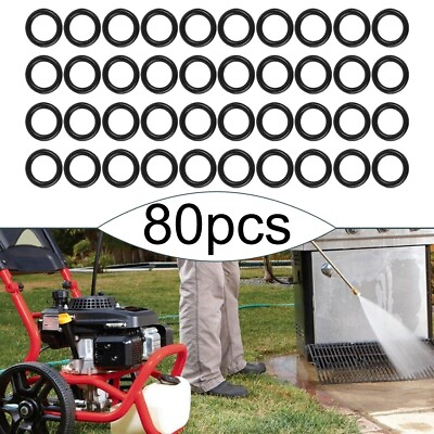 #ad O Rings 80Pcs Set Accessories Equipment For Pressure Washer Hose Professional $8.75