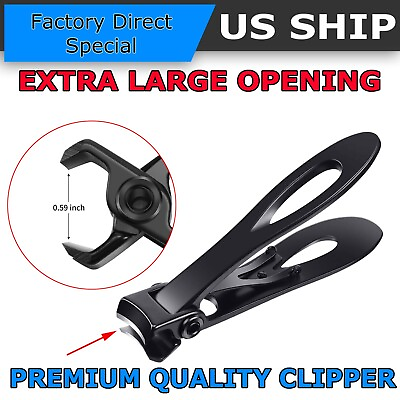 #ad Stainless Professional Extra Large Toe Nail Clippers For Thick Nails Heavy Duty $5.75