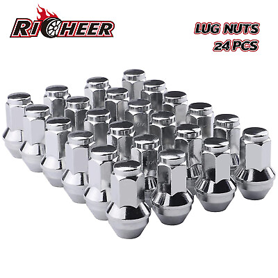 #ad 24 FORD OEM FACTORY CHROME 14X2 LUG NUTS FOR 2003 2014 F150 EXPEDITION NAVIGATOR $28.99