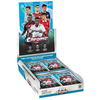 #ad 2022 23 Topps Chrome UEFA Club Competitions Factory Sealed Hobby Lite Box $35.99