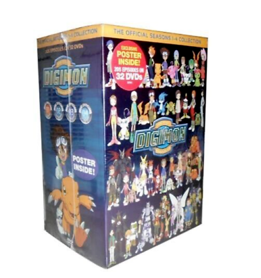 #ad Digimon Digital Monster: Season 1 4 Complete Series DVD BOX SET $33.44