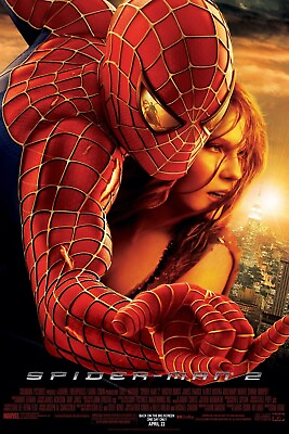 #ad #ad 2004 Spiderman 2 Movie Poster 11X17 Peter Parker Tobey McGuire Marvel Comics🕷🍿 $12.87