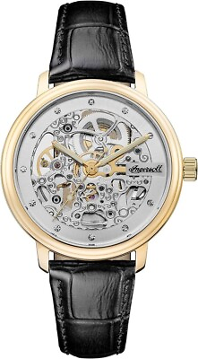 #ad Ingersoll Crown Automatic Skeleton Watch I06102 NEW $84.00