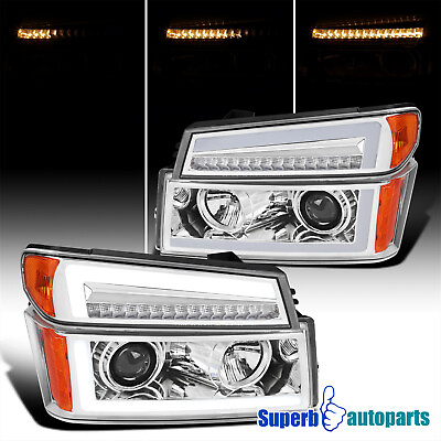 #ad Fits 2004 2012 Colorado Canyon Projector Headlights LED Sequential Corner Lamp $188.98