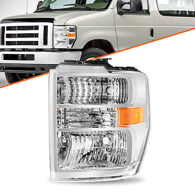 #ad For 2008 2014 Ford E150 E250 E350 E450 Superduty Driver Side Headlight Lamp LH $72.99