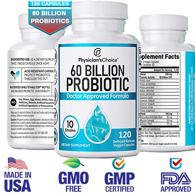 #ad 60 Billion CFU Probiotics Strengthen Gut Health And Digestive Support $8.34