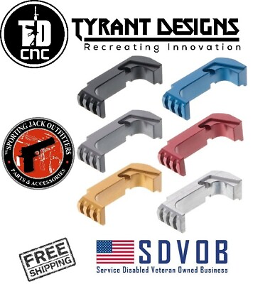 #ad Tyrant Designs Extended Magazine Release for Glock Gen 4 Gen 5 FREE SHIPPING $27.95