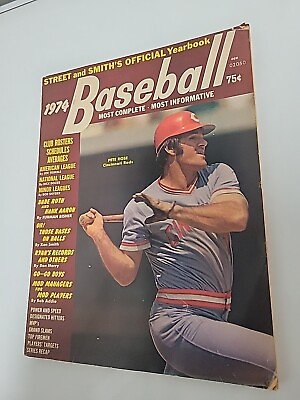 #ad Street and Smith#x27;s Yearbook Baseball 1974 cover Pete Rose $19.99