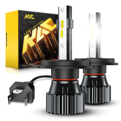 #ad KAC CSP 9003 H4 LED Headlight Kit Bulbs Hi Lo Beam 6500K 9003 HB2 5000W 675000LM $18.99