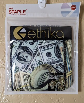 #ad Ethika Staple men#x27;s underwear size 2XL Hundred Dollar Bills $26.10