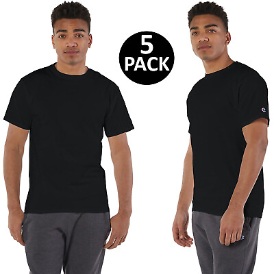 #ad PACK OF 3 amp; 5 Champion Mens T Shirt Crew Neck Short Sleeves T Shirt T525C $50.97