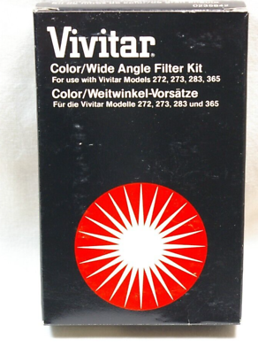 #ad Vivitar Color Wide Angle Filter Kit 0235842 for 272 273 365 283 w FA 1 NOS Box $14.95