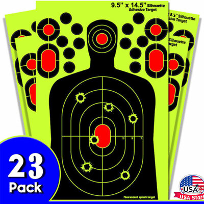 #ad Shooting Targets Reactive Splatter Range Paper Target Gun Shoot Rifle 203 Packs $14.59