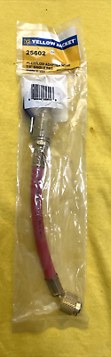 #ad YELLOW JACKET 25602 High Side Hose Low Loss 9 In. Red Charging Hose Ball Valve $29.74