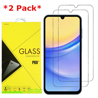 #ad 2 Pack Premium 9H Tempered Glass Screen Protector For Samsung Galaxy A15 5G $3.79