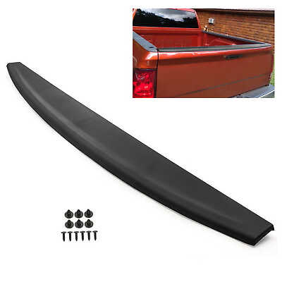 #ad Fit For 09 19 Dodge Ram Tailgate Spoiler Top Protector Cover Molding PP Black $29.00