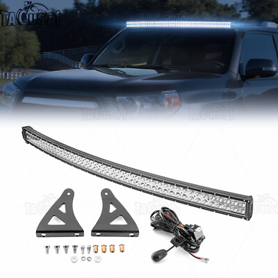 #ad For 03 2023 2024 4Runner 52quot; Light Bar Over Windshield Mounting Bracket Wire Kit $129.99
