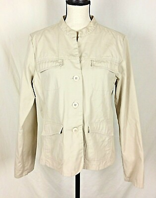 #ad Rubbish Womens Size XL tag Medium fits Jacket 4 Pocket Button Down $9.99