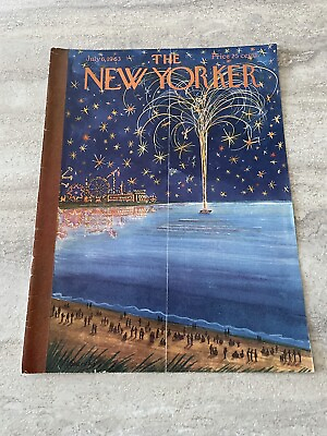 #ad The New Yorker Magazine 6 July 1963 * Front Cover Anatol Kovarksy C $59.99