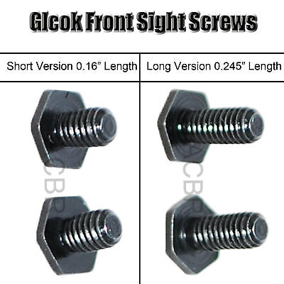 #ad 2 6 8 PCS Steel 2.5 0.45 TPI Hex Screws For Front Sight Longamp;Short Options $8.99