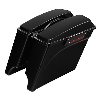 #ad 5quot; Stretched Extended Hard Saddlebags For Harley Touring Road Street Glide 93 13 $180.99
