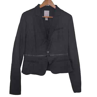#ad Diesel Black zippered double breasted blazer $24.99