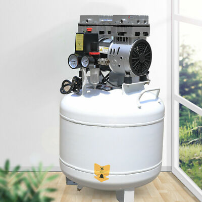 #ad 40L Portable Dental Air Compressor Oil Free Silent Air Pump 110V $304.00
